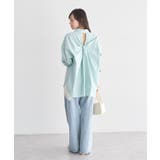 バックツイストオーバーシャツ | earth music&ecology  | 詳細画像10 