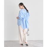 バックツイストオーバーシャツ | earth music&ecology  | 詳細画像21 