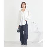 バックツイストオーバーシャツ | earth music&ecology  | 詳細画像31 