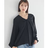 フロントツイストブラウス | earth music&ecology  | 詳細画像1 
