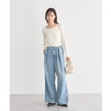 レーストリムリブニットプルオーバー | earth music&ecology | 詳細画像11