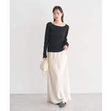 レーストリムリブニットプルオーバー | earth music&ecology | 詳細画像15