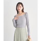 レーストリムリブニットプルオーバー | earth music&ecology | 詳細画像2