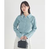 襟付きニットアンサンブル | earth music&ecology  | 詳細画像2 