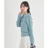 襟付きニットアンサンブル | earth music&ecology  | 詳細画像3 