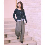 プリーツレイヤーケーブルニットカーディガン | earth music&ecology  | 詳細画像6 