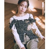 フラワーペプラムビスチェ | earth music&ecology  | 詳細画像1 