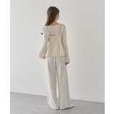 フラワーペプラムビスチェ | earth music&ecology  | 詳細画像11 