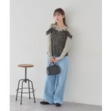 フラワーペプラムビスチェ | earth music&ecology  | 詳細画像16 