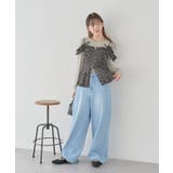 フラワーペプラムビスチェ | earth music&ecology  | 詳細画像17 