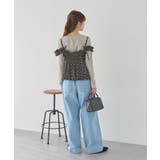 フラワーペプラムビスチェ | earth music&ecology  | 詳細画像19 