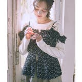 フラワーペプラムビスチェ | earth music&ecology  | 詳細画像2 