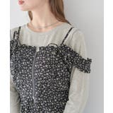 フラワーペプラムビスチェ | earth music&ecology  | 詳細画像21 