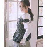 フラワーペプラムビスチェ | earth music&ecology  | 詳細画像3 