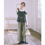 フラワーペプラムビスチェ | earth music&ecology  | 詳細画像5 