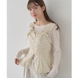 フラワーペプラムビスチェ | earth music&ecology  | 詳細画像7 