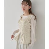 フラワーペプラムビスチェ | earth music&ecology  | 詳細画像8 