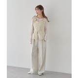 フラワーペプラムビスチェ | earth music&ecology  | 詳細画像9 