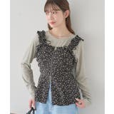 フラワーペプラムビスチェ | earth music&ecology  | 詳細画像12 