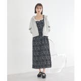 フラワーバッククロスキャミワンピース | earth music&ecology  | 詳細画像3 