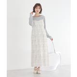 フラワーバッククロスキャミワンピース | earth music&ecology  | 詳細画像10 