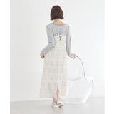 フラワーバッククロスキャミワンピース | earth music&ecology  | 詳細画像12 