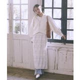 フラワーバッククロスキャミワンピース | earth music&ecology  | 詳細画像7 