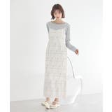 アイボリー | フラワーバッククロスキャミワンピース | earth music&ecology 