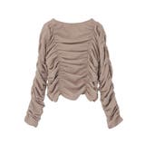 フロントホックシャーリングトップス | earth music&ecology  | 詳細画像18 