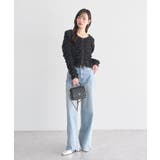 フロントホックシャーリングトップス | earth music&ecology  | 詳細画像6 