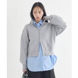 ダブルジップカーディガン | earth music&ecology  | 詳細画像14 