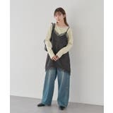 ランジェリーライクレースキャミ | earth music&ecology  | 詳細画像15 