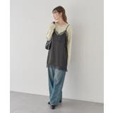 ランジェリーライクレースキャミ | earth music&ecology  | 詳細画像16 