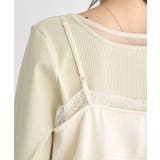 ランジェリーライクレースキャミ | earth music&ecology  | 詳細画像33 