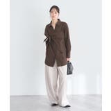 スカーフ付きスキッパーシャツ | earth music&ecology  | 詳細画像11 