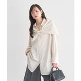 スカーフ付きスキッパーシャツ | earth music&ecology  | 詳細画像2 