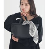 ブラック | スカーフSET 2WAYミニトートバッグ | earth music&ecology 