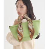グリーン | スカーフSET 2WAYミニトートバッグ | earth music&ecology 