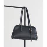 ブラック | チャーム付きオブロングボストン | earth music&ecology 