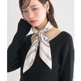 ボタニカル柄スカーフ(70×70) | earth music&ecology  | 詳細画像11 