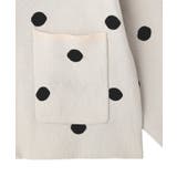 ダブルジップドットカーディガン | earth music&ecology  | 詳細画像18 