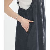 ダブルジップデニムキャミワンピース | earth music&ecology  | 詳細画像15 