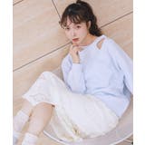 サイドリボンカシュクールニット | earth music&ecology  | 詳細画像1 