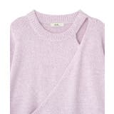 サイドリボンカシュクールニット | earth music&ecology  | 詳細画像19 