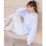 サイドリボンカシュクールニット | earth music&ecology  | 詳細画像3 