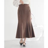 ブラウン | フェイクレザーマーメイドスカート | earth music&ecology 