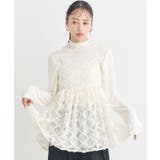 アイボリー | フリンジレースキャミビスチェ | earth music&ecology 