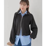 ダブルジップワッフルカーディガン | earth music&ecology  | 詳細画像10 