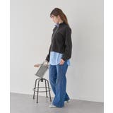 ダブルジップワッフルカーディガン | earth music&ecology  | 詳細画像12 