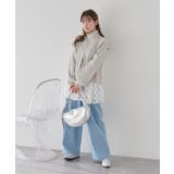 ダブルジップワッフルカーディガン | earth music&ecology  | 詳細画像6 